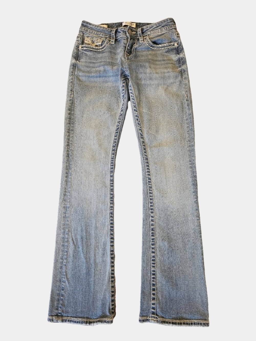 Vigoss Light Wash Low-Rise Slim Bootcut Jeans Size 2